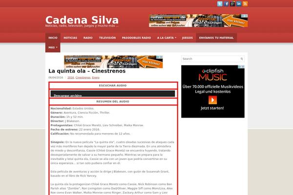 cadenasilva.es site used Foodeluxe