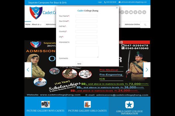 ParkCollege theme site design template sample