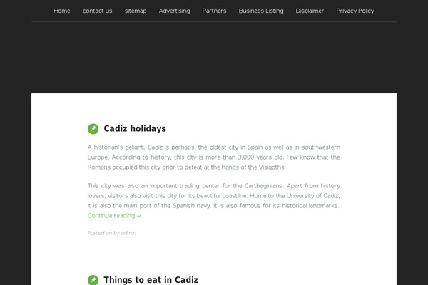 Padhang theme site design template sample