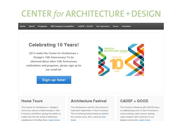 cadsf.org site used Responsive