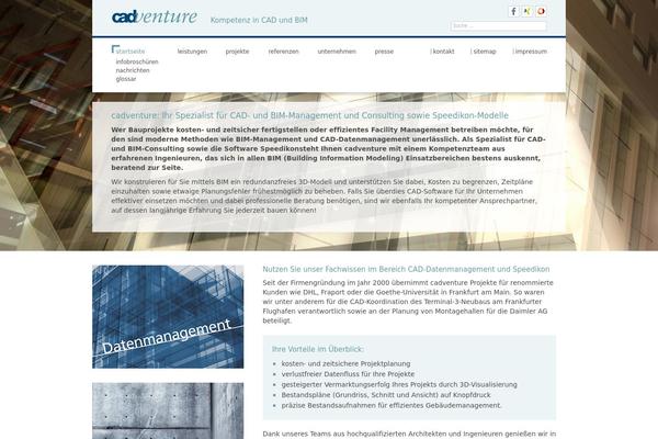 cadventure.de site used Wp_baukasten