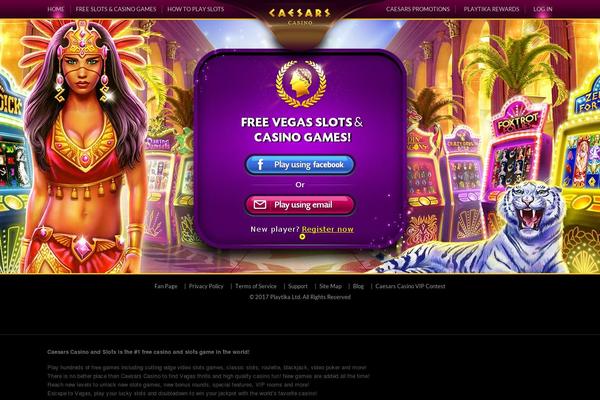 caesarsgames.com site used Sogo