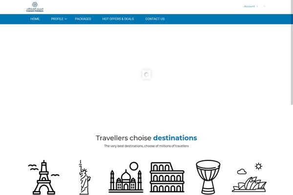 caesarsholidays.com site used Traveler