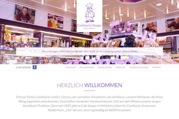 Bakery theme site design template sample