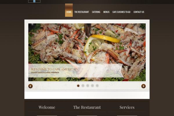 cafeamericainrest.com site used Theme1329