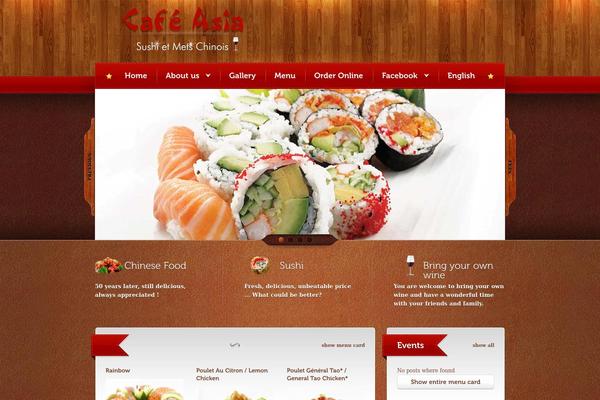 Bordeaux theme site design template sample