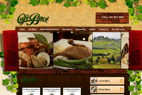 cafebacisarasota.com site used Cafe
