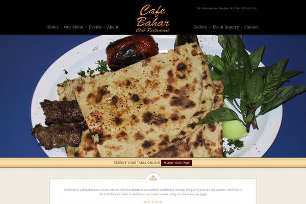 cafebahar.com site used Elegantia Theme
