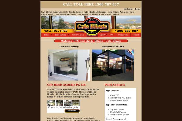 Cafe theme site design template sample