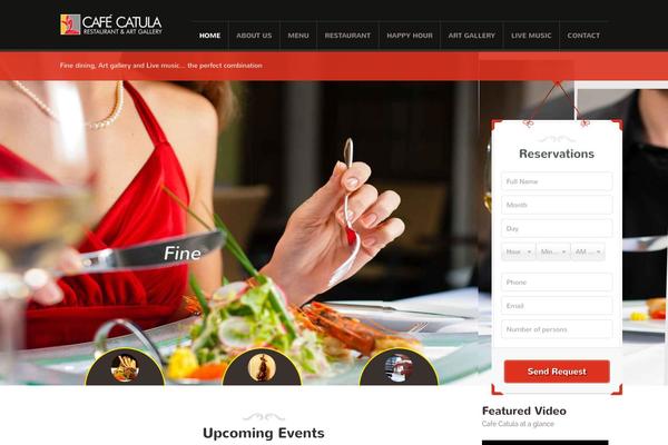Restaurant theme site design template sample