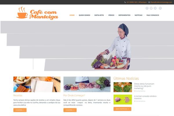 Cafe theme site design template sample