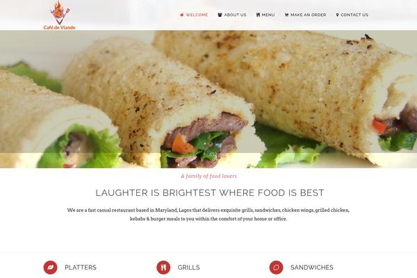 Homa theme site design template sample