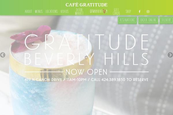 cafeGratitude theme websites examples