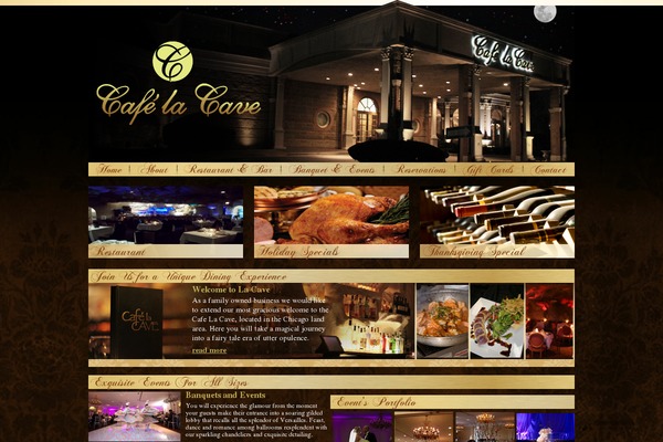 Cave theme site design template sample