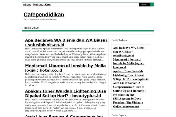 Sahifa theme site design template sample