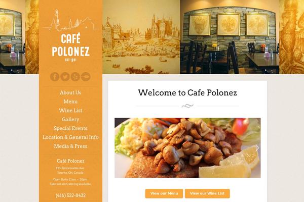 Eatery theme site design template sample