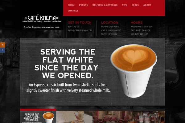 Coffee Shop theme site design template sample