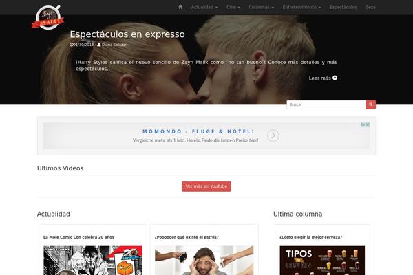 Cosmobit theme site design template sample