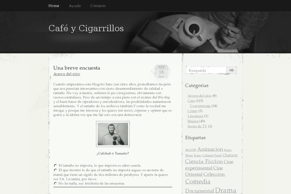 cafeycigarrillos.com.ar site used Elegant Grunge