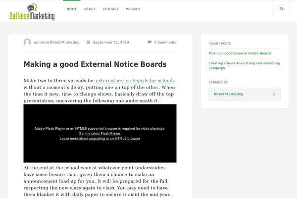 Readable theme site design template sample