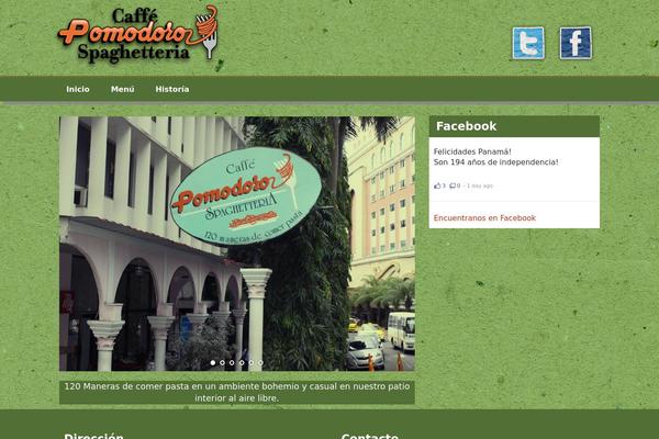 Restaurante theme site design template sample