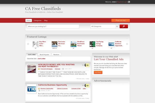 ClassiPress theme site design template sample