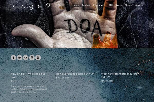 Rock Star theme site design template sample