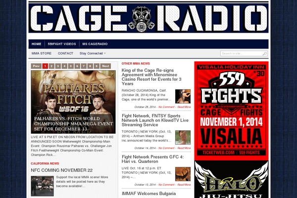 cageradio.com site used Transcript
