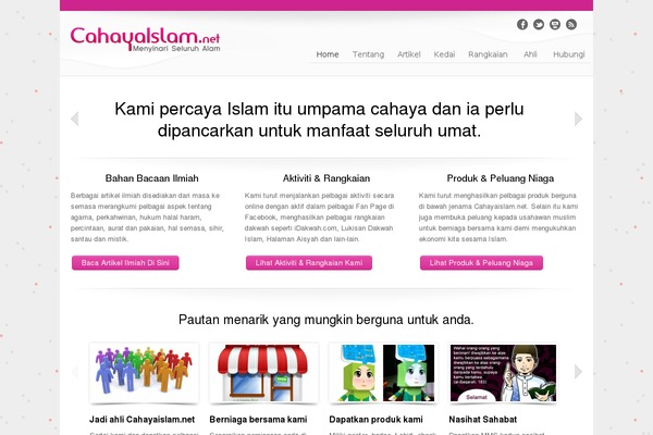 Sahifa theme site design template sample