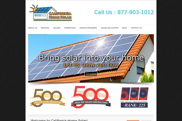 cahomesolar.com site used Visionaire