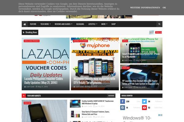 Caps theme site design template sample