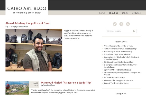 cairoartblog.com site used Cairo-art-blog
