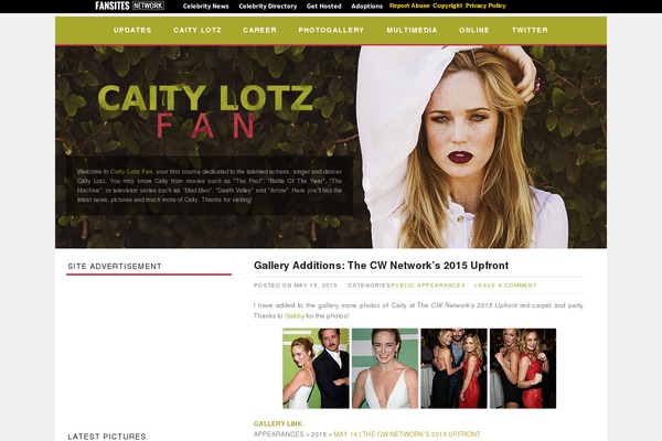 One theme site design template sample