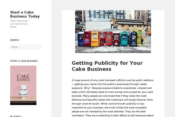 cake-business.com site used Twenty Fifteen