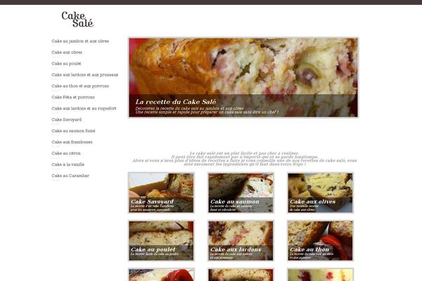 cake-sale.fr site used Recette