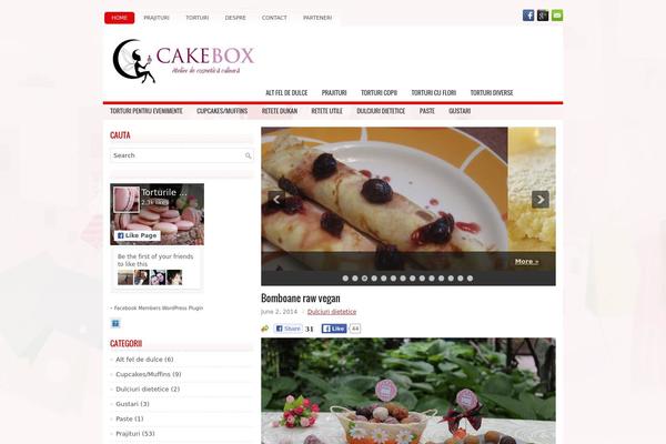 Vitrine theme site design template sample