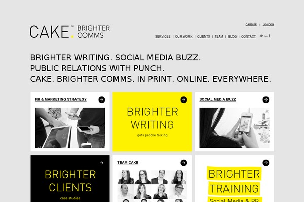 Cake theme site design template sample