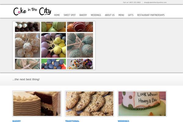 cakeinthecityonline.com site used WP Opulus