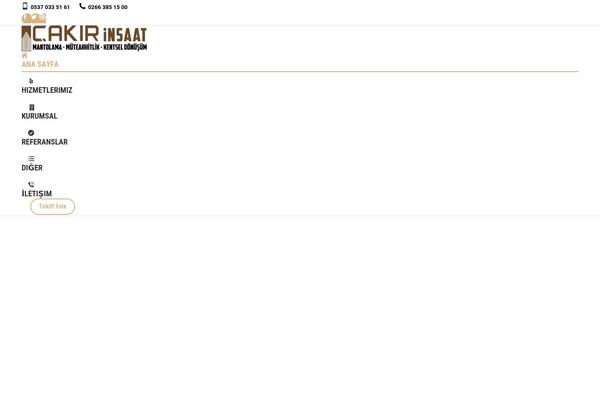The7 Child theme site design template sample
