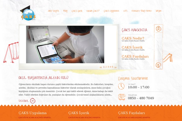Kids theme site design template sample