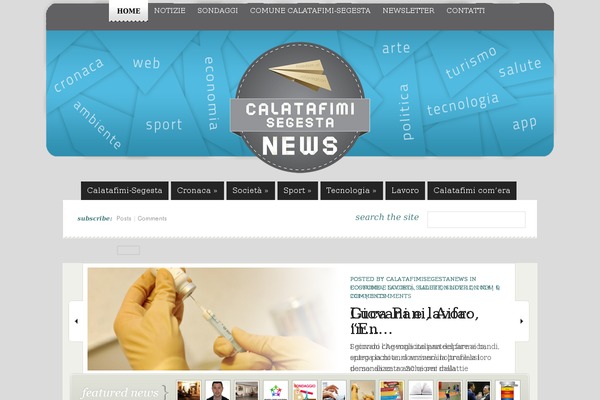 eNews theme site design template sample