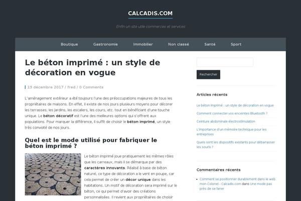 Finch theme site design template sample
