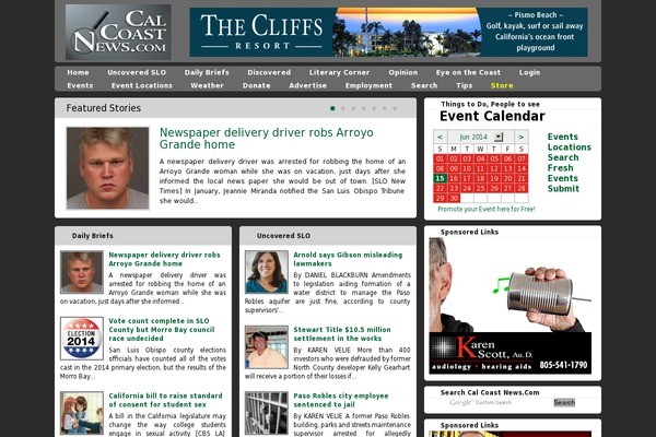 calcoastnews.com site used Comfy