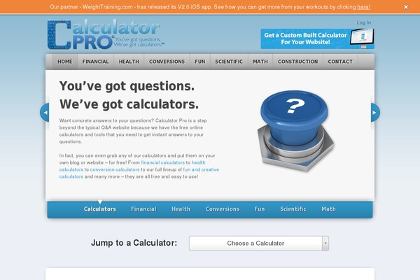 calculatorpro.com site used Delegate