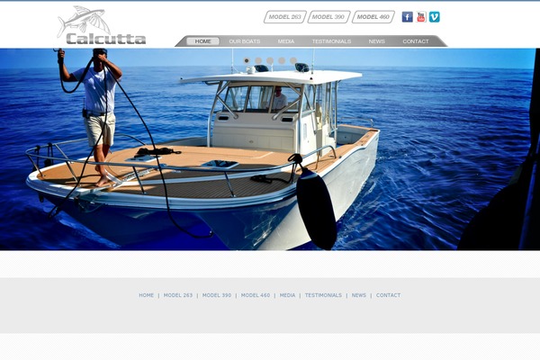 calcuttaboats.com site used Bizstream