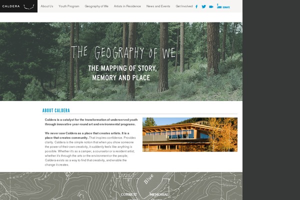 Caldera website example screenshot