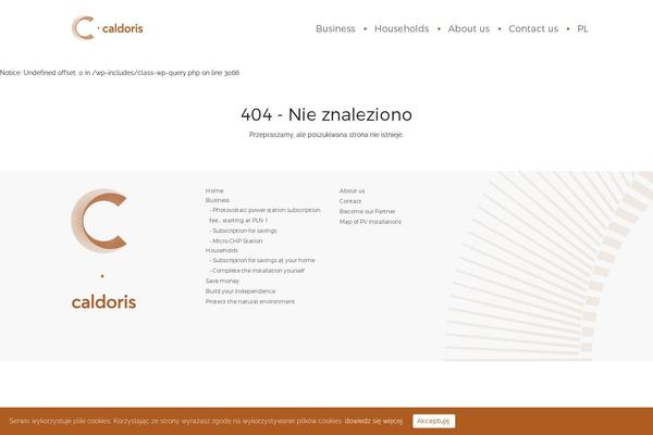 caldoris.pl site used Caldoris