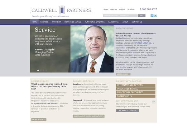 Caldwell theme websites examples