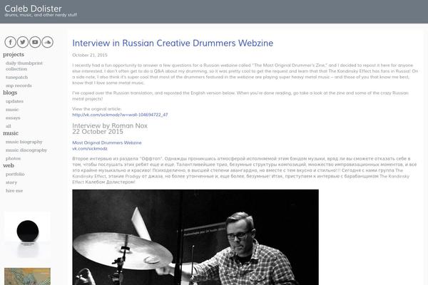 calebdolister.com site used Cd