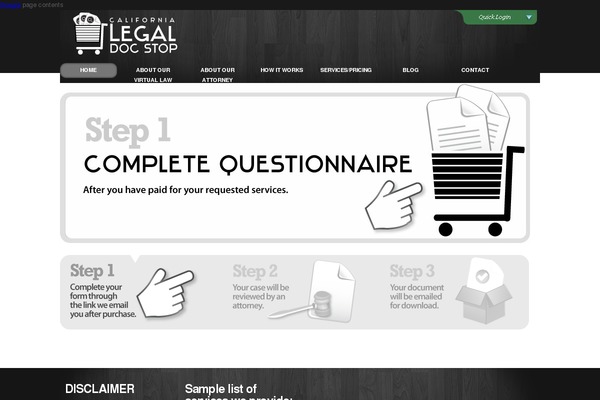 Blue-rooster theme site design template sample